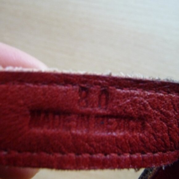 BED STU JINKIE BLACK/BEIGE DISTRESSED LEATHER PATFORM HEEL SANDALS BOHO SIZE 8 - Picture 5 of 5